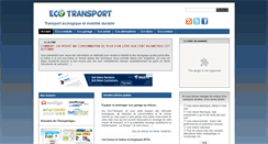 Desktop Screenshot of eco-transport.fr